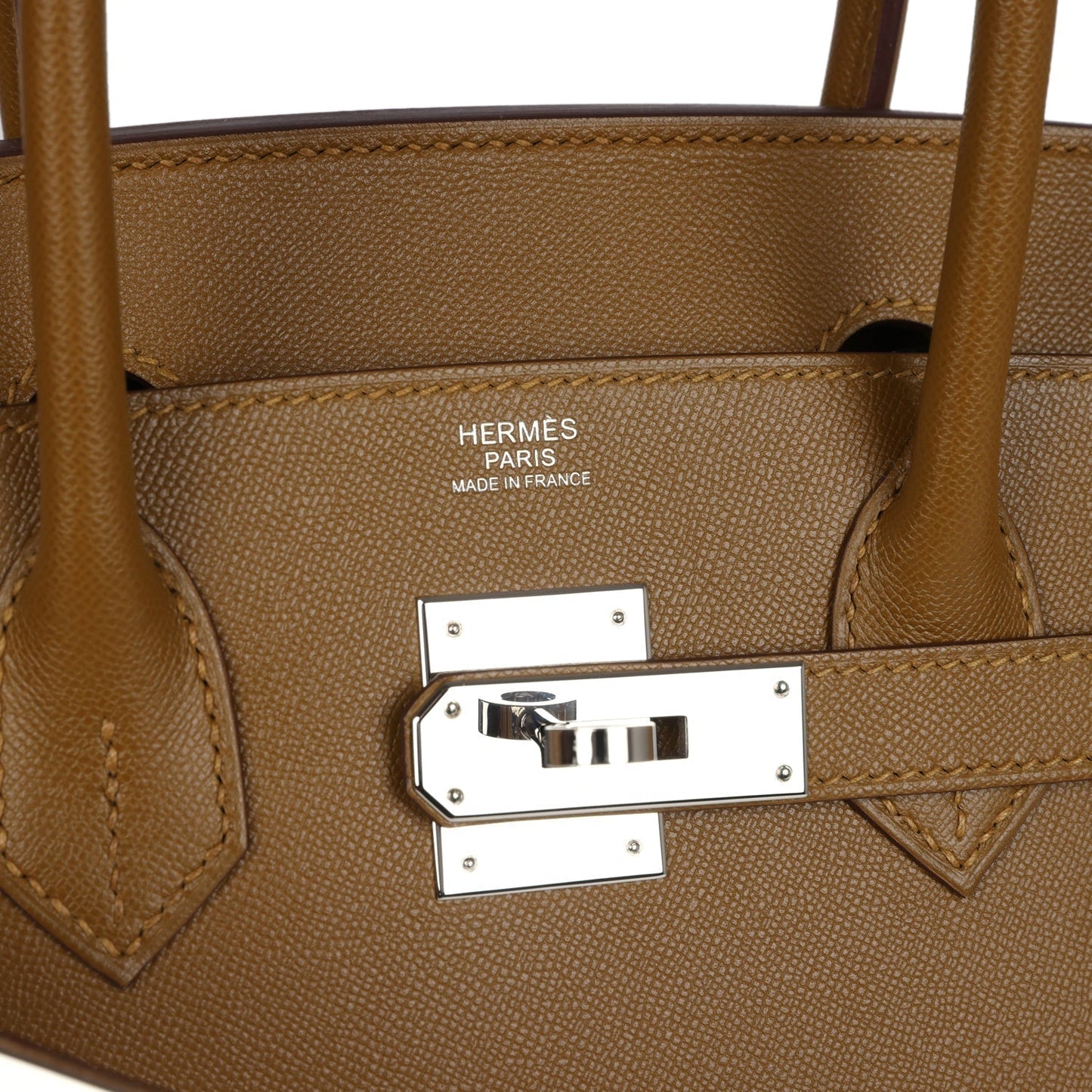 Hermes Birkin Sellier 30 Bronze Dore Madame Palladium Hardware