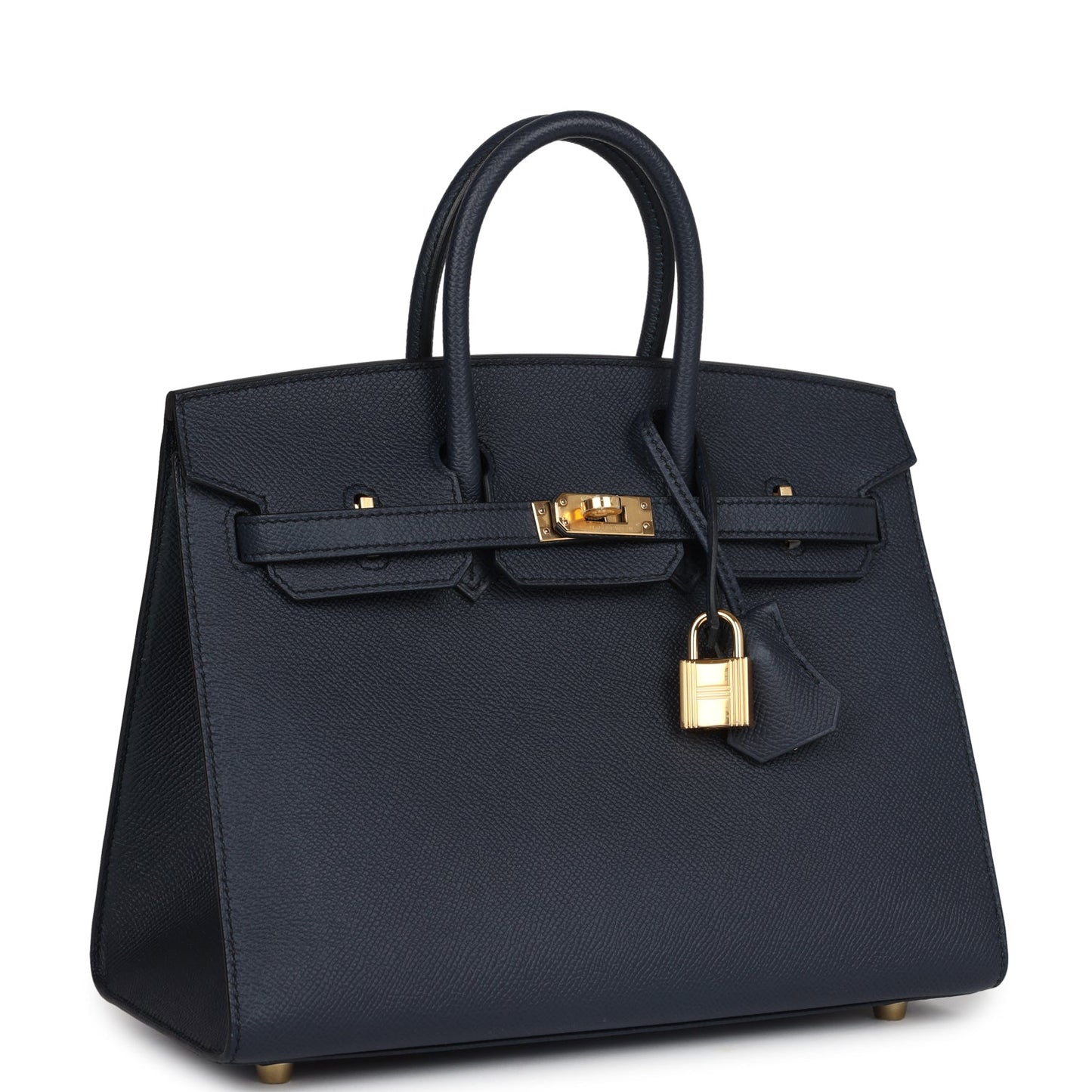 Hermes Birkin Sellier 25 Bleu Indigo Epsom Gold Hardware