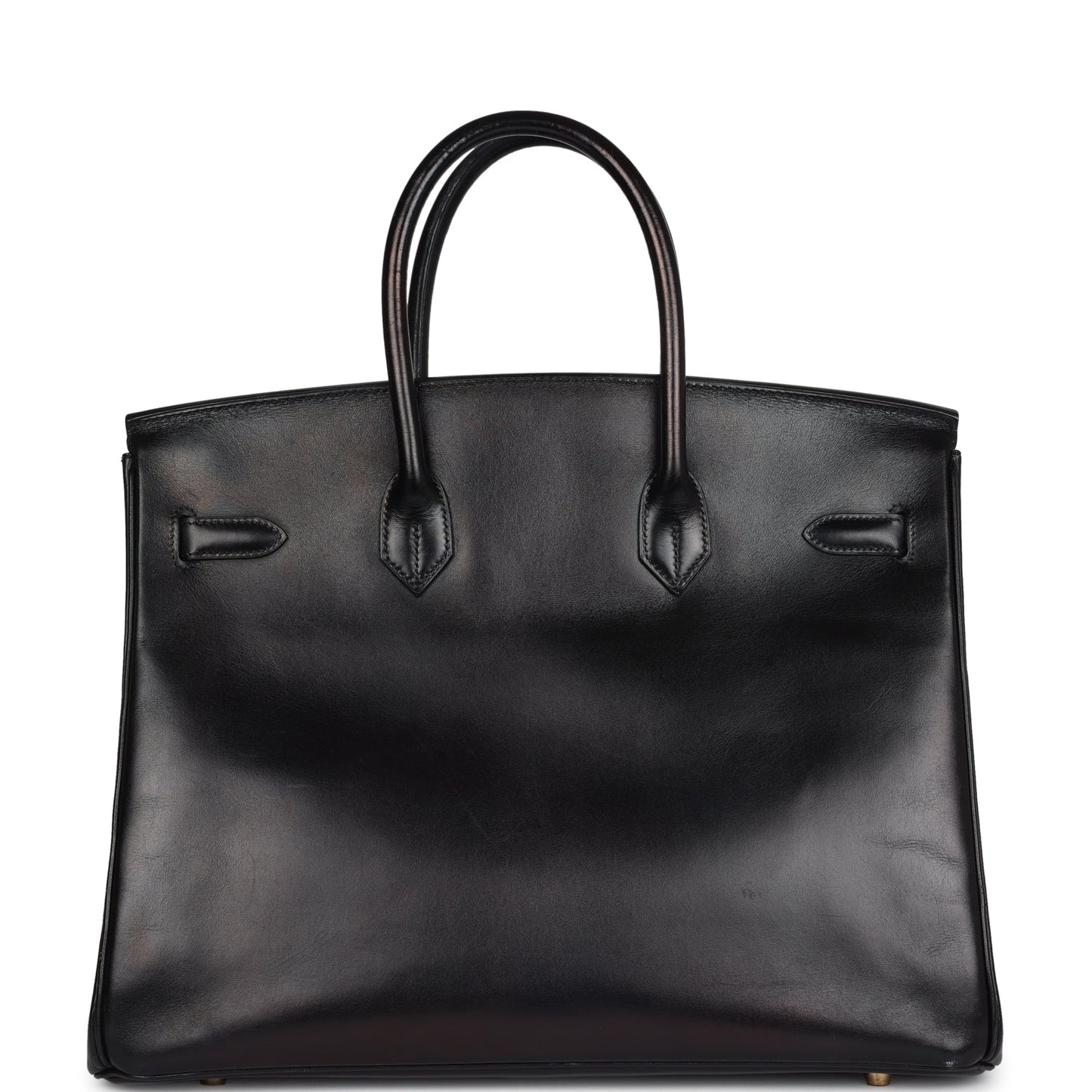 Hermes Birkin 35 Black Box Gold Hardware