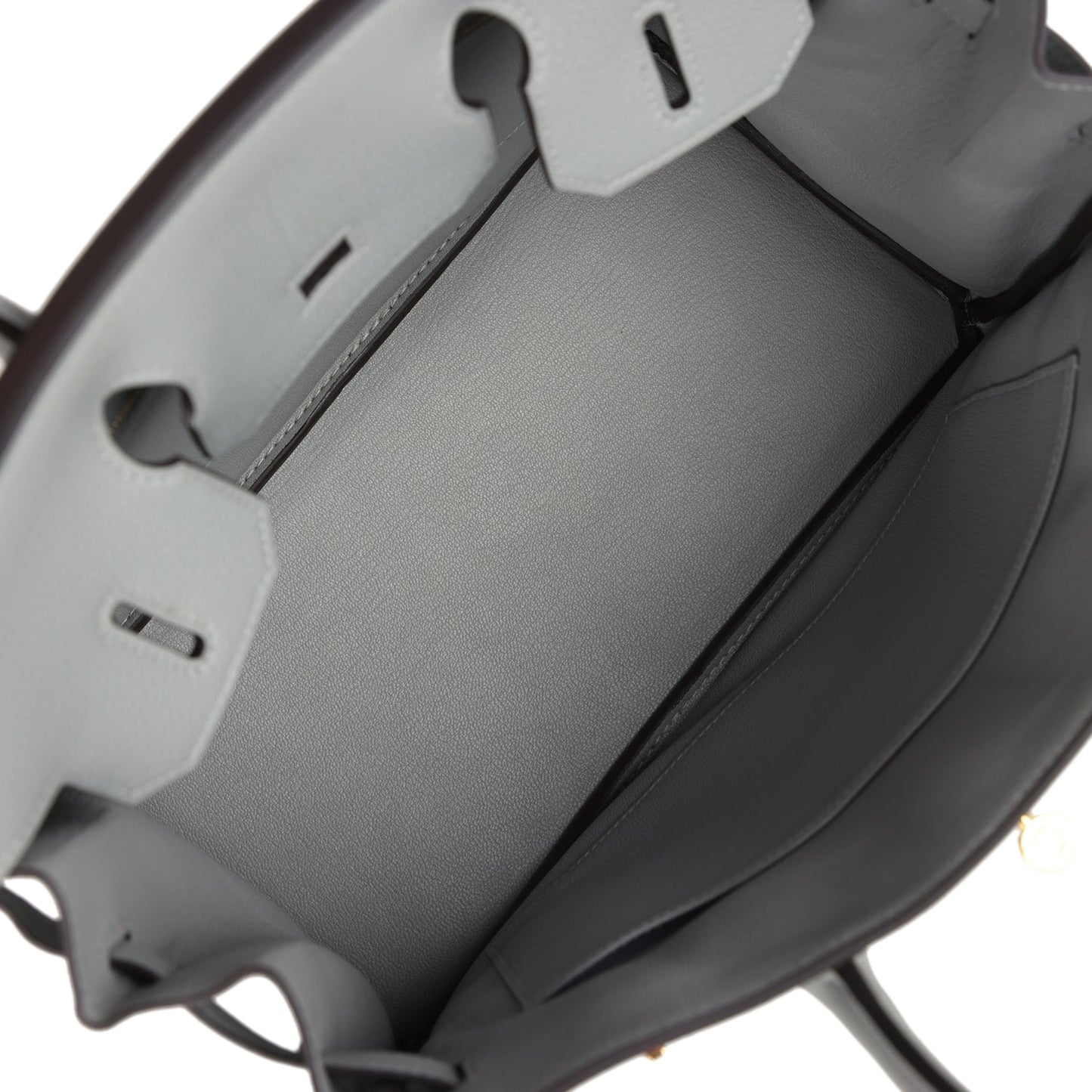 Hermes Birkin 30 Gris Mouette Togo Gold Hardware