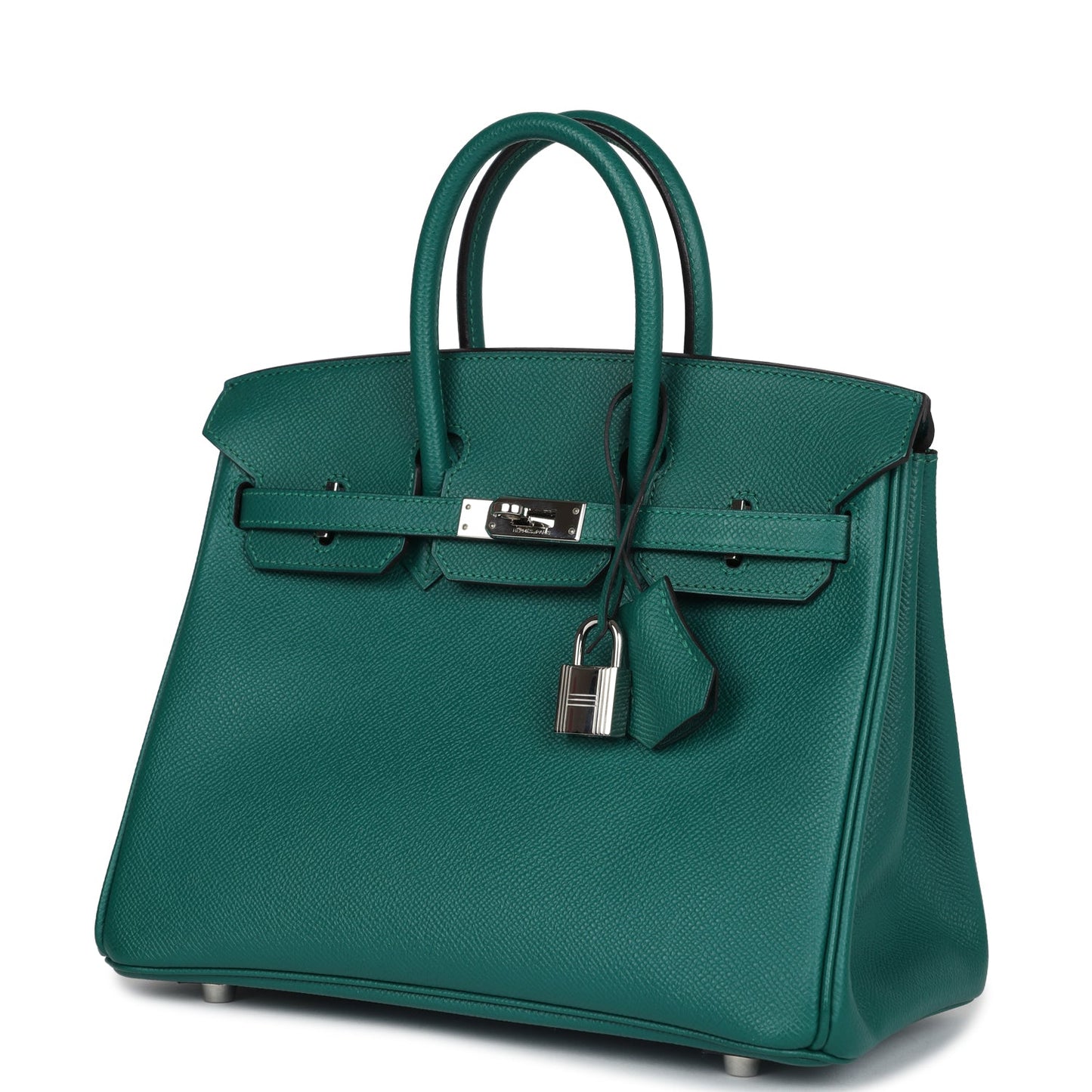 Hermes Birkin 25 Malachite Epsom Palladium Hardware