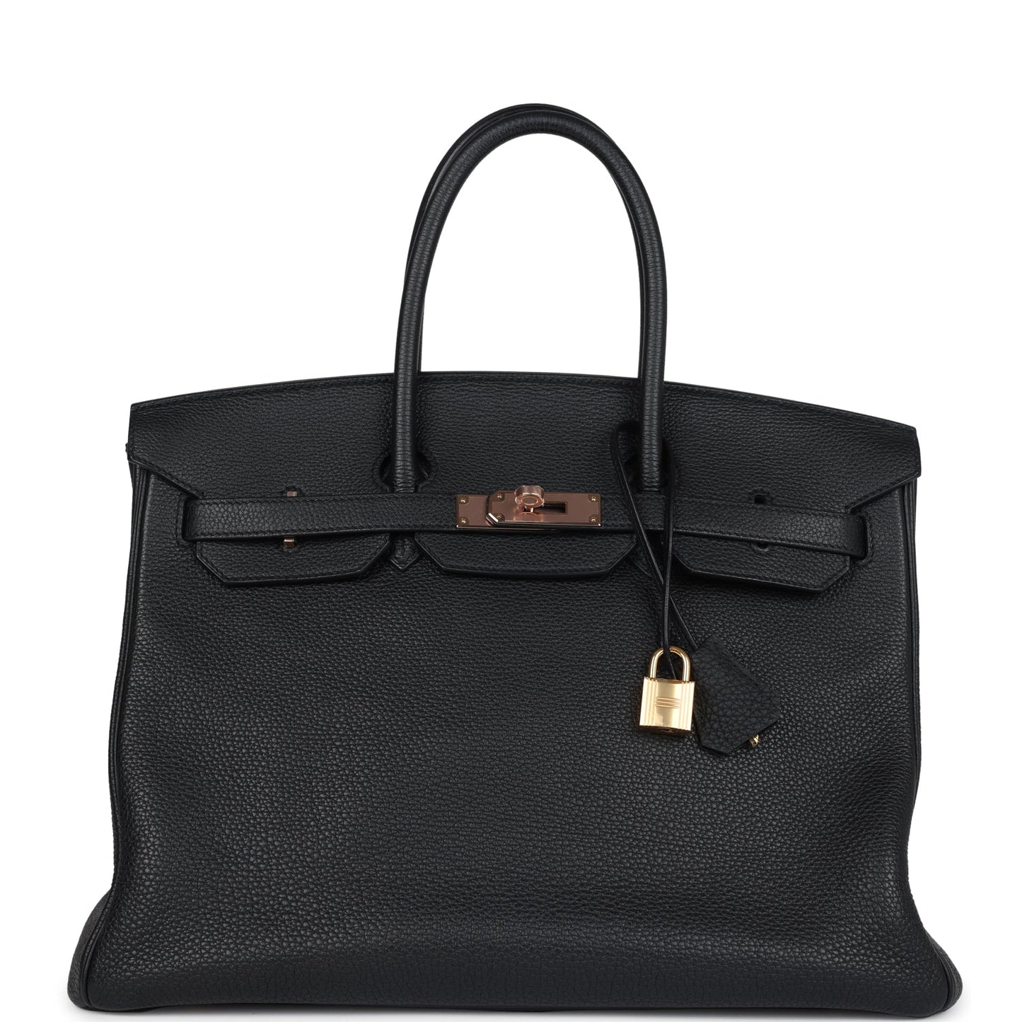Hermes Birkin 35 Black Togo Rose Gold Hardware