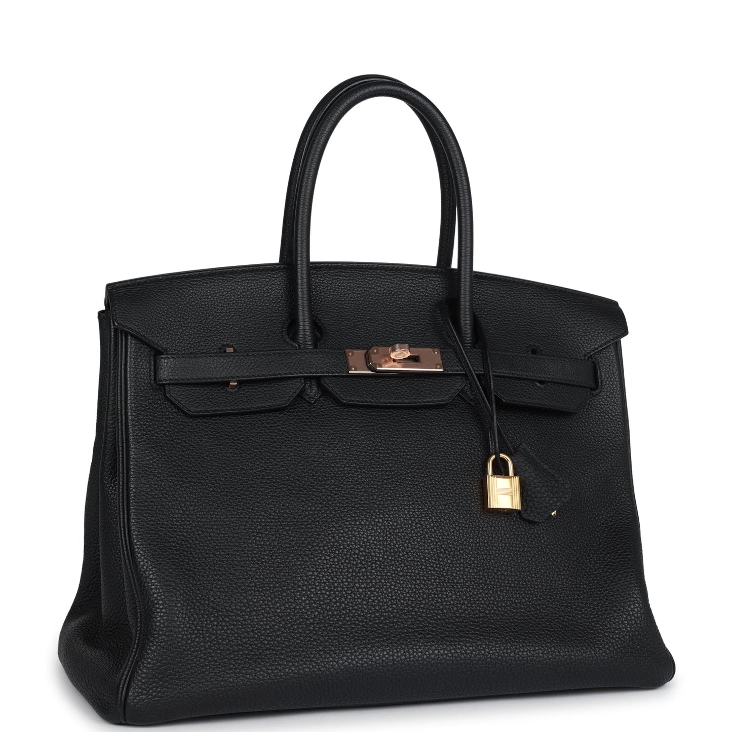 Hermes Birkin 35 Black Togo Rose Gold Hardware