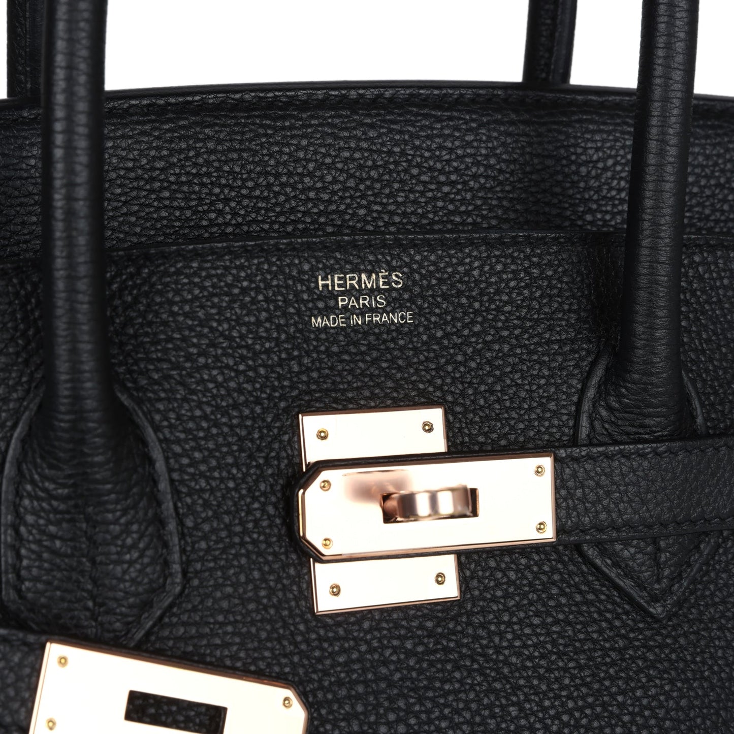 Hermes Birkin 35 Black Togo Rose Gold Hardware