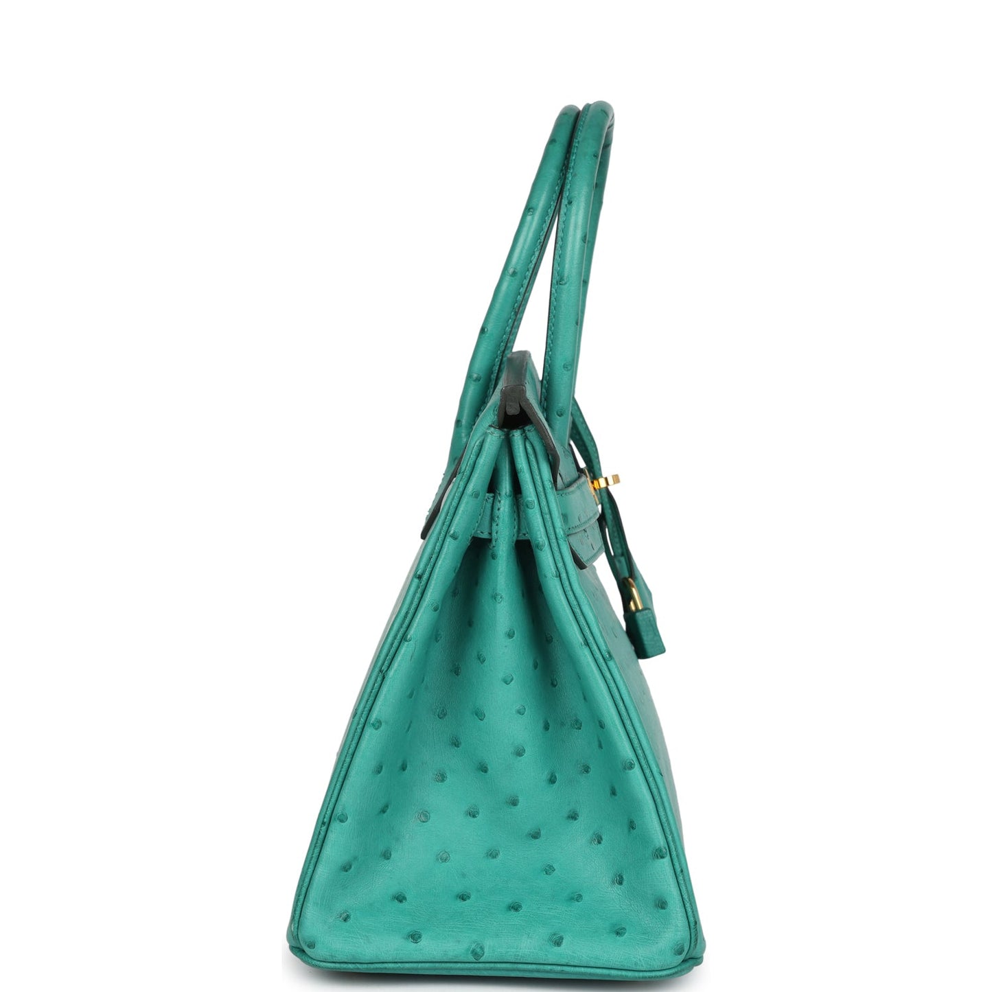 Hermes Birkin 30 Vert Verone Ostrich Gold Hardware