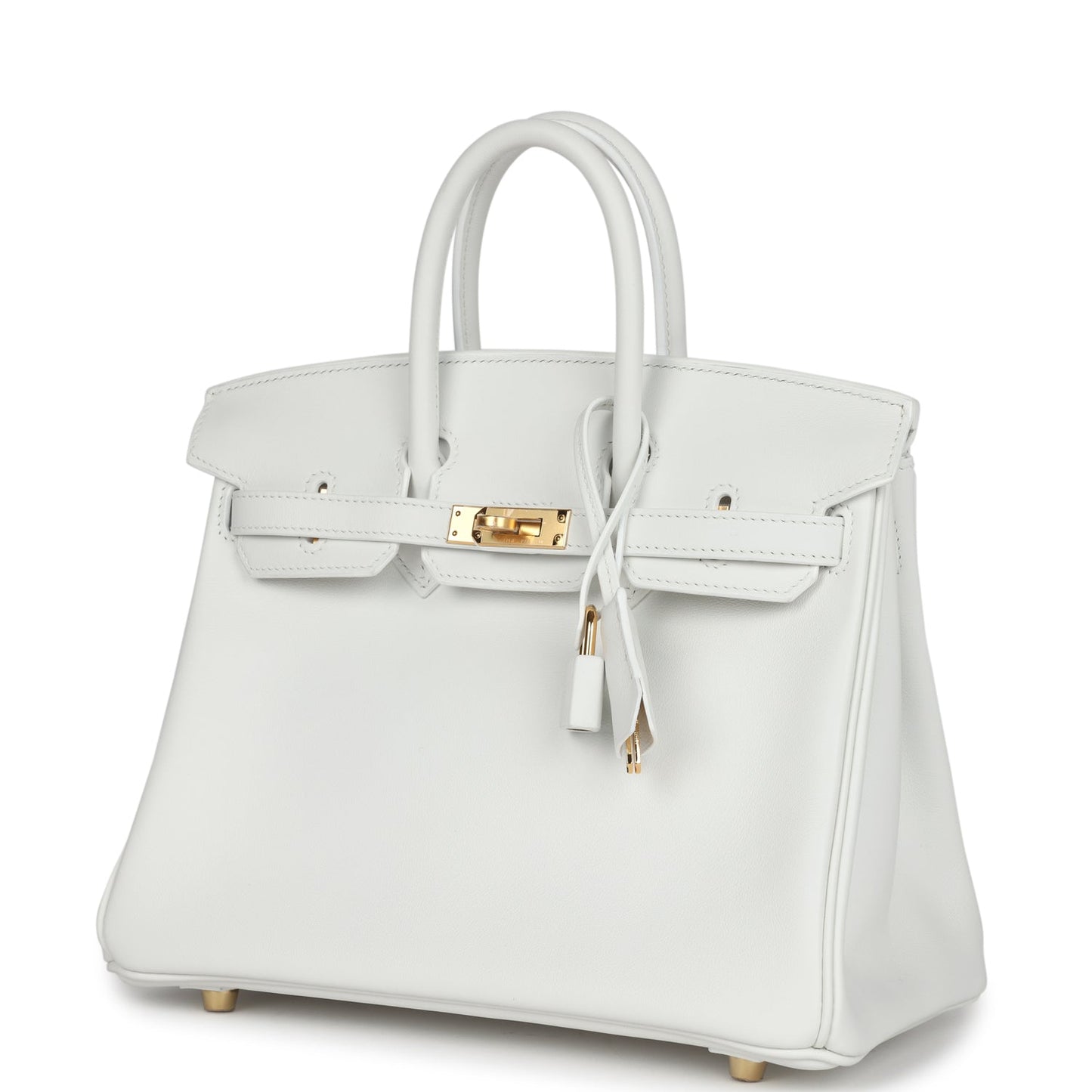 Hermes Birkin 25 New White Swift Gold Hardware