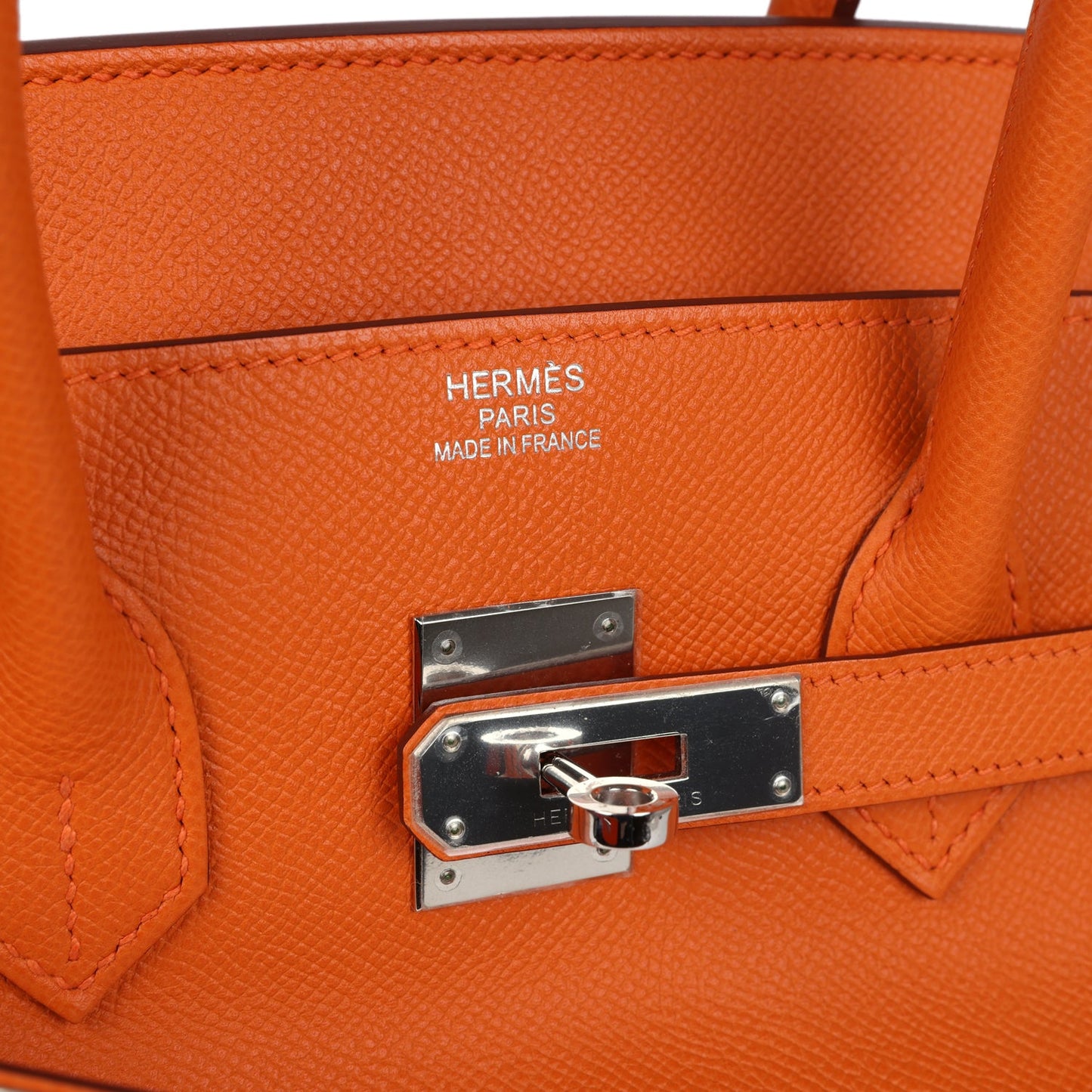 Hermes Birkin 35 Orange Epsom Palladium Hardware