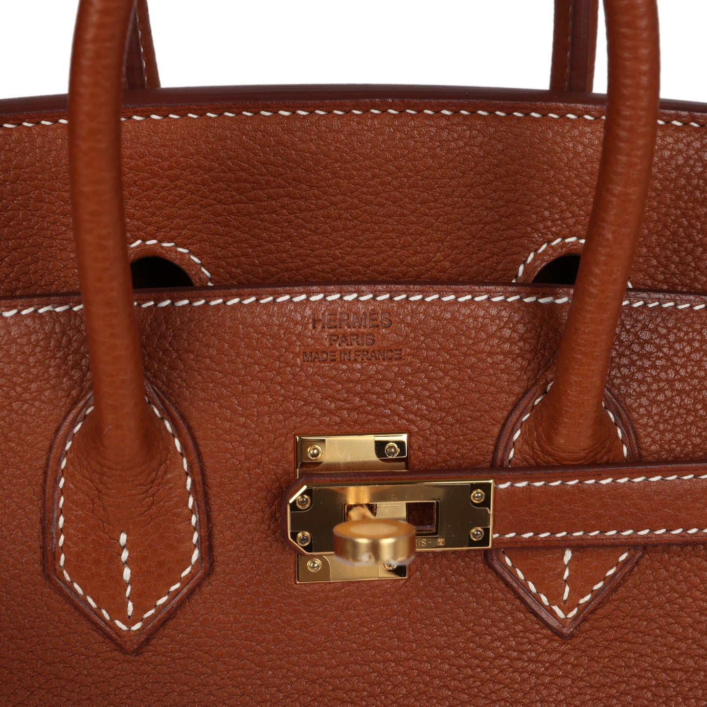 Hermes Birkin 25 Fauve Barenia Faubourg Gold Hardware