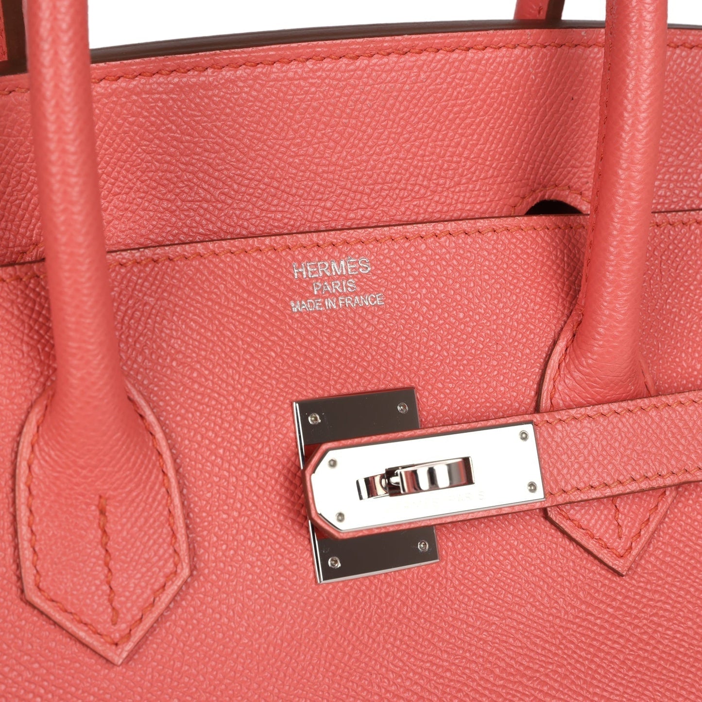 Hermes Birkin 35 Flamingo Epsom Palladium Hardware
