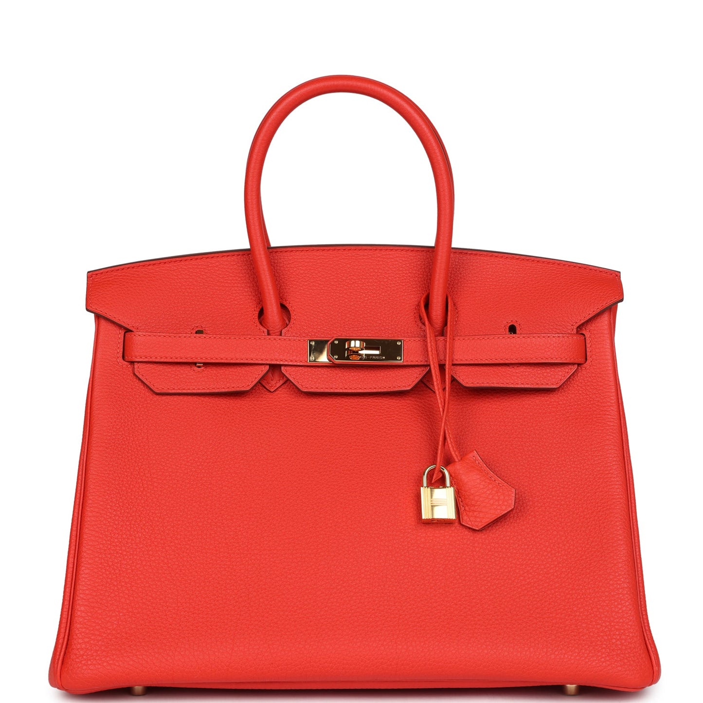 Hermes Birkin 35 Capucine Togo Gold Hardware