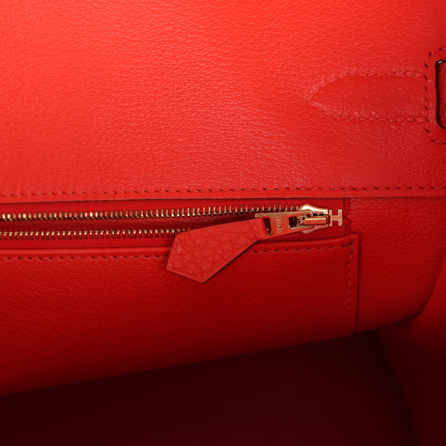 Hermes Birkin 35 Capucine Togo Gold Hardware