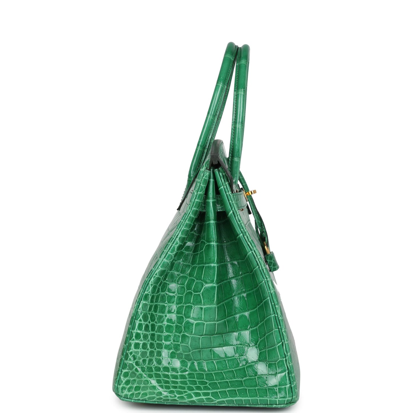 Hermes Birkin 35 Cactus Shiny Porosus Crocodile Gold Hardware