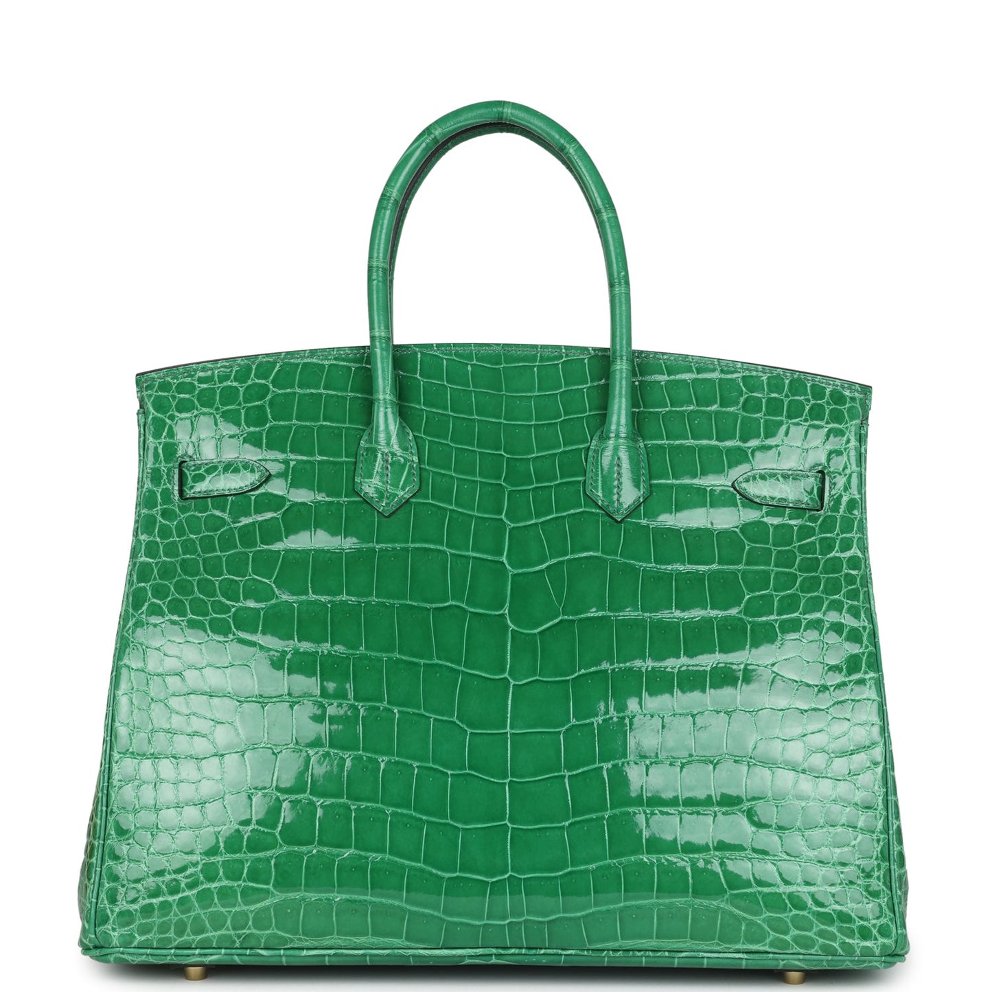 Hermes Birkin 35 Cactus Shiny Porosus Crocodile Gold Hardware
