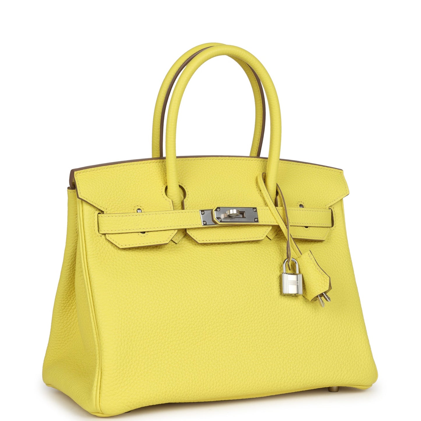 Hermes Birkin 30 Lime Clemence Palladium Hardware