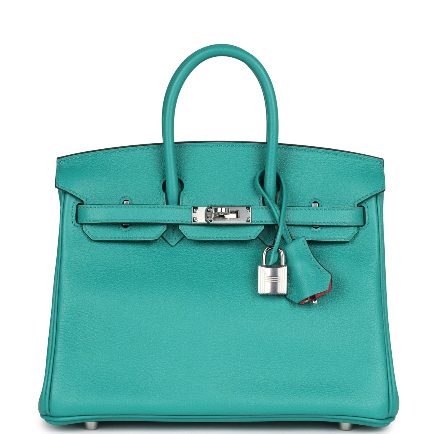 Hermes Birkin 25 Vert Verone Verso Novillo Palladium Hardware