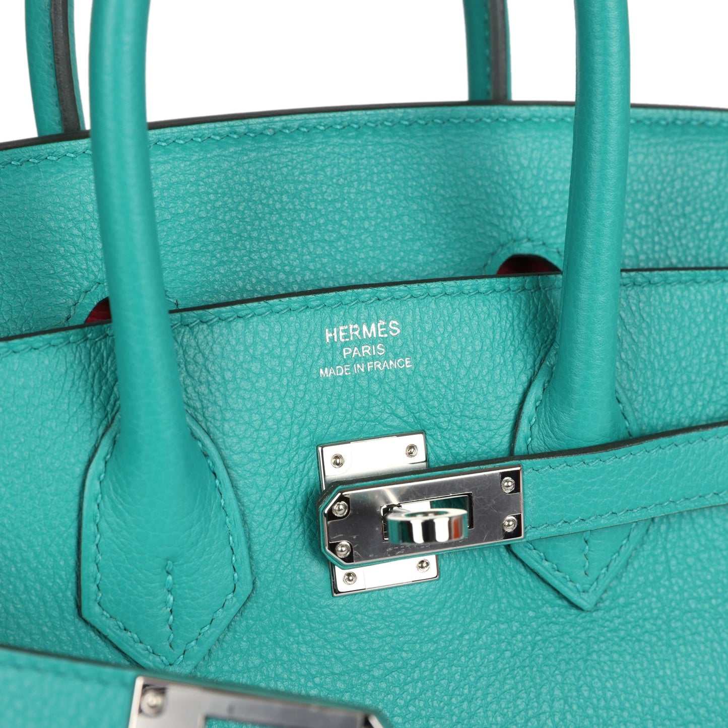 Hermes Birkin 25 Vert Verone Verso Novillo Palladium Hardware