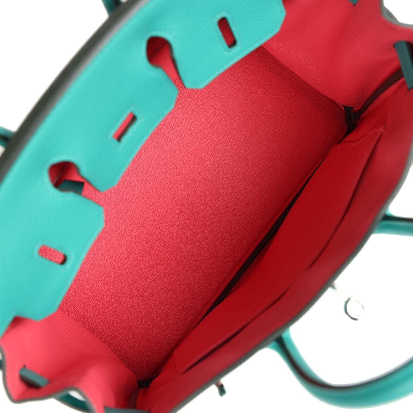 Hermes Birkin 25 Vert Verone Verso Novillo Palladium Hardware