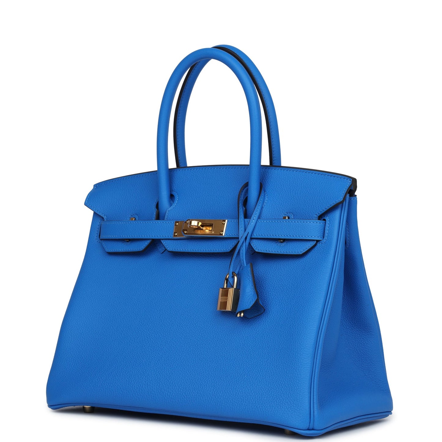 Hermes Birkin 30 Bleu Hydra Togo Gold Hardware