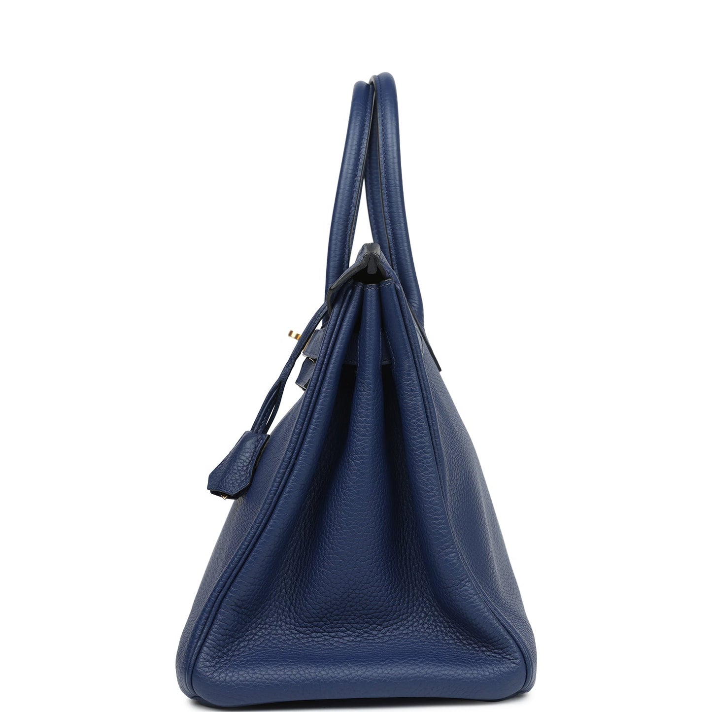 Hermes Birkin 35 Bleu Saphir Clemence Gold Hardware