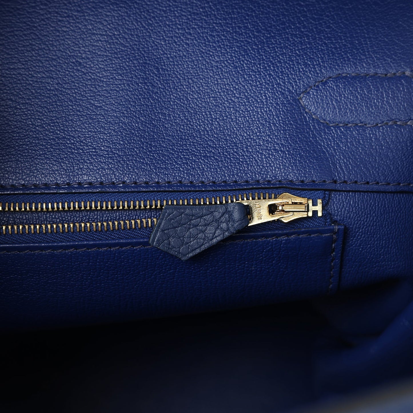 Hermes Birkin 35 Bleu Saphir Clemence Gold Hardware