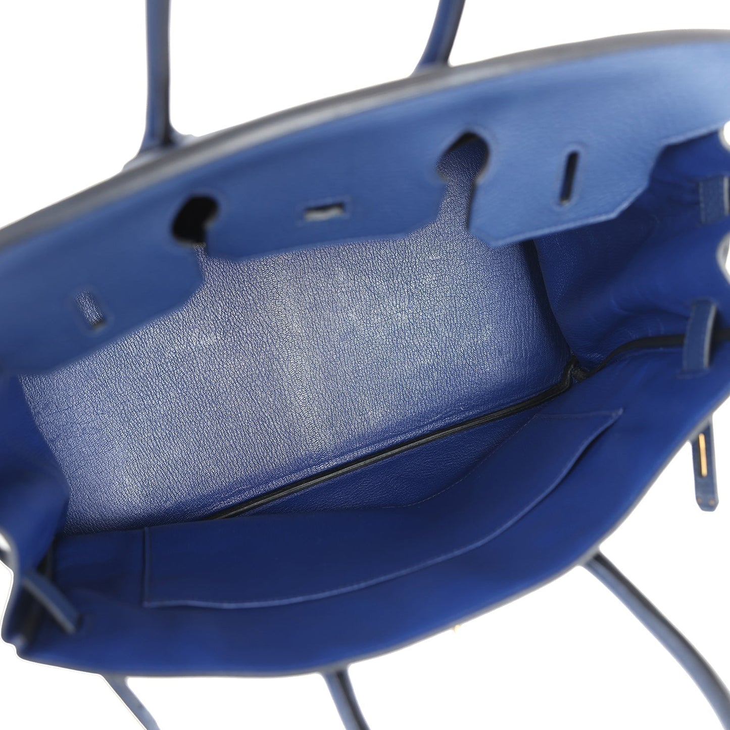 Hermes Birkin 35 Bleu Saphir Clemence Gold Hardware