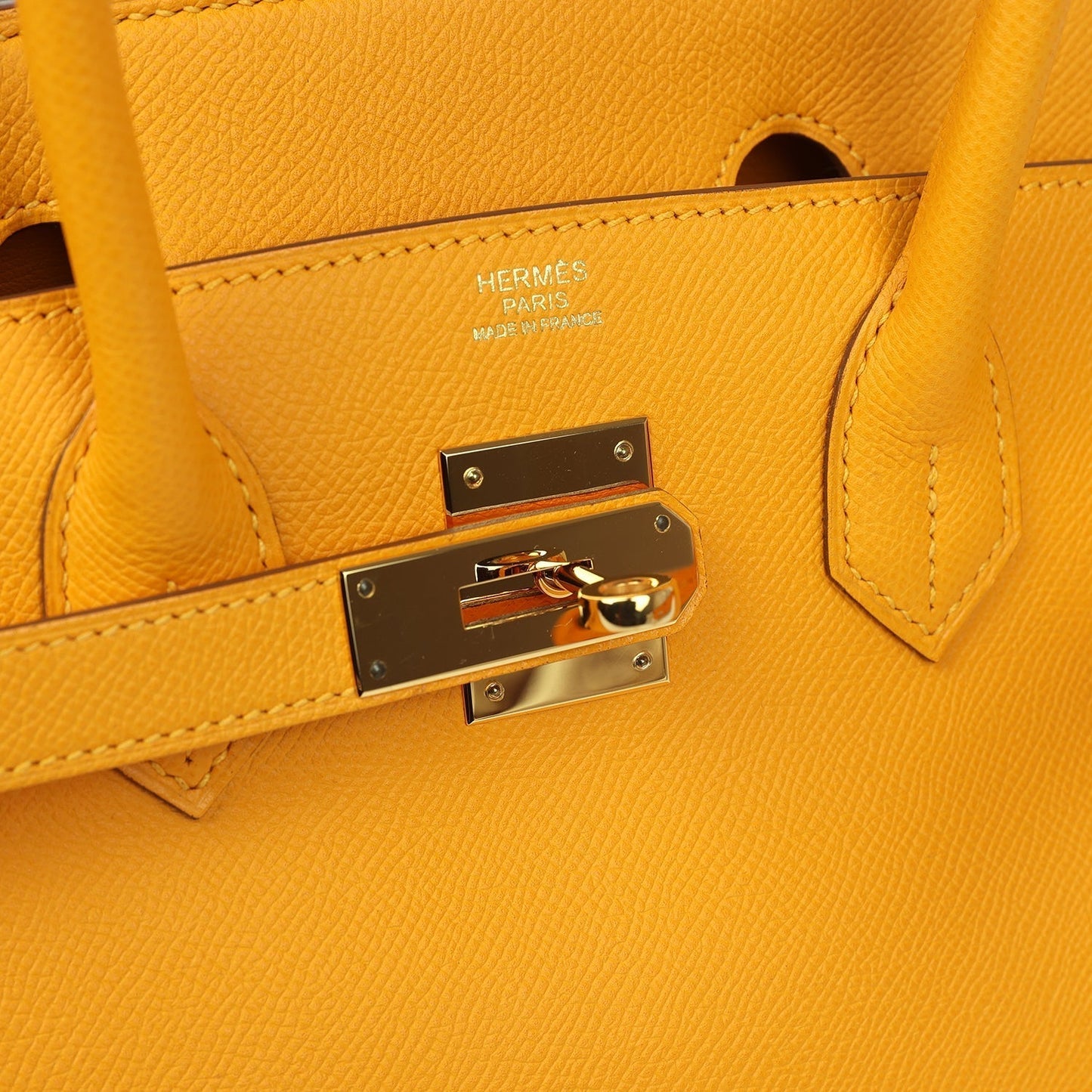 Hermes Birkin 30 Jaune D'or Epsom Gold Hardware
