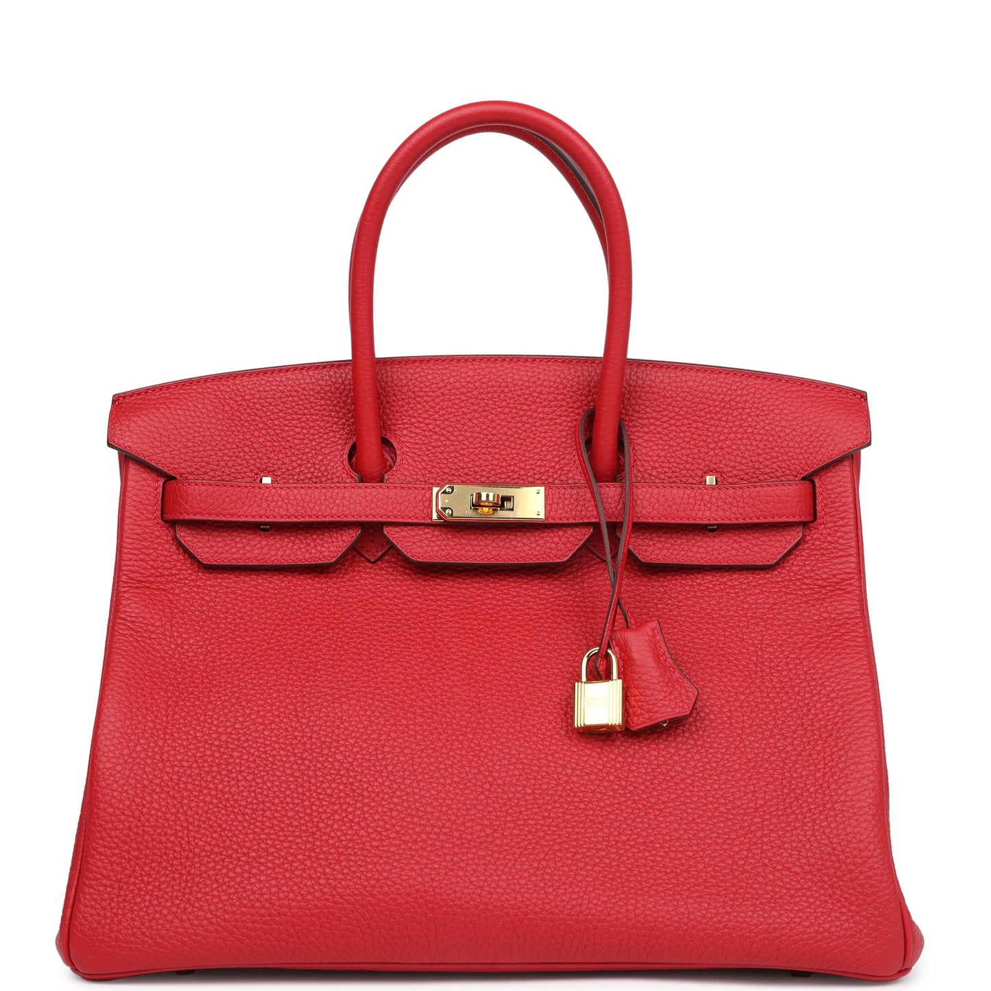 Hermes Birkin 35 Rouge Casaque Togo Gold Hardware
