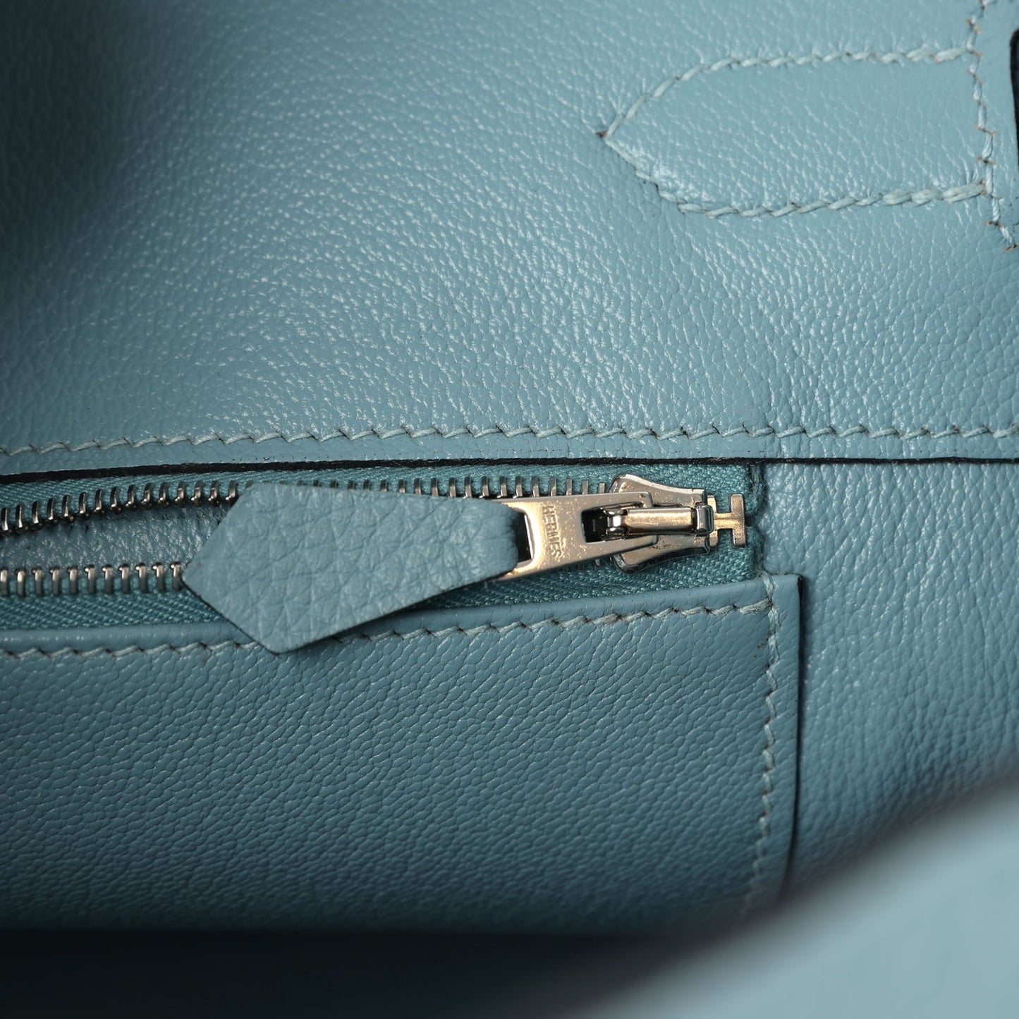 Hermes Birkin 35 Ciel Togo Palladium Hardware