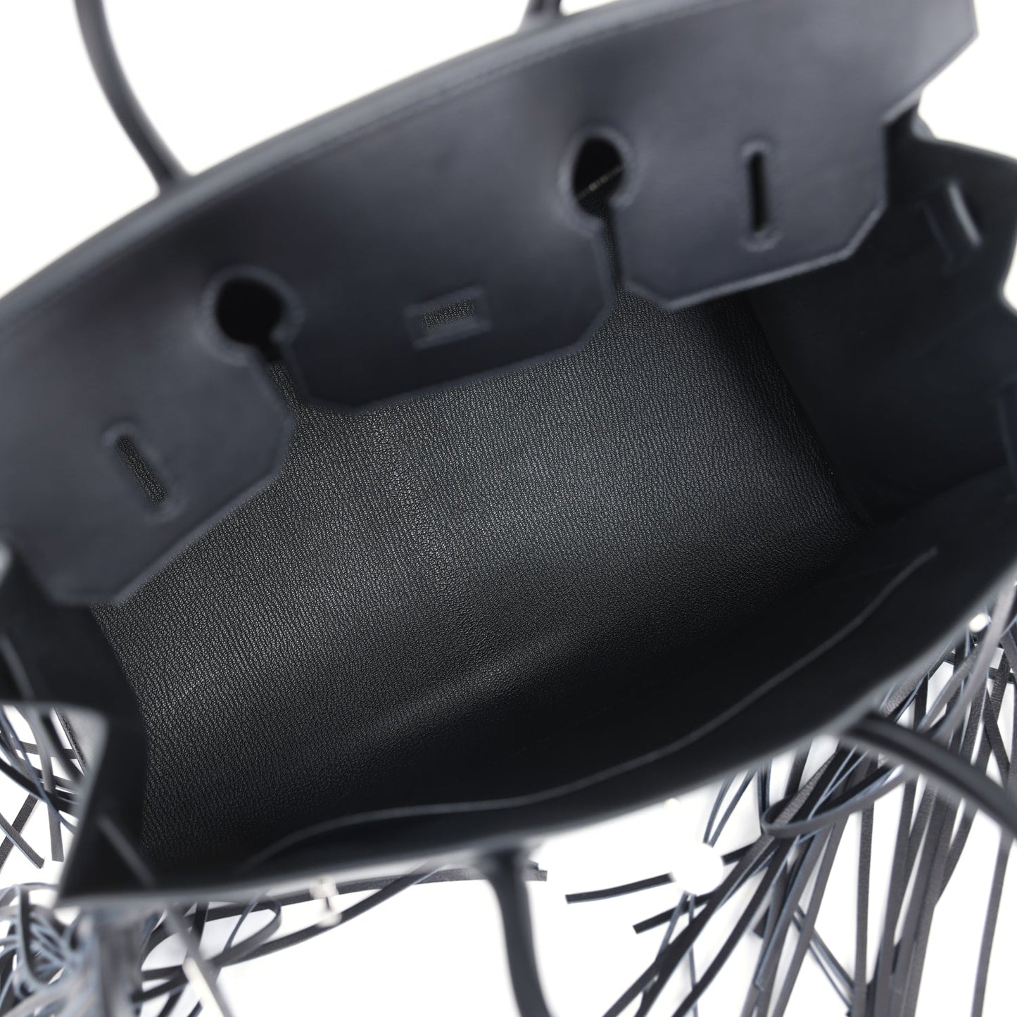 Hermes Birkin 35 Anate Black Evergrain Palladium Hardware