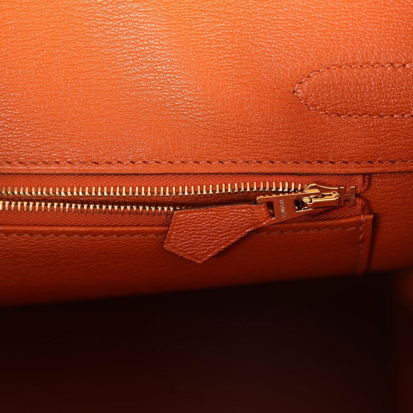 Hermes Birkin 30 Pain D' Epice Shiny Porosus Crocodile Gold Hardware