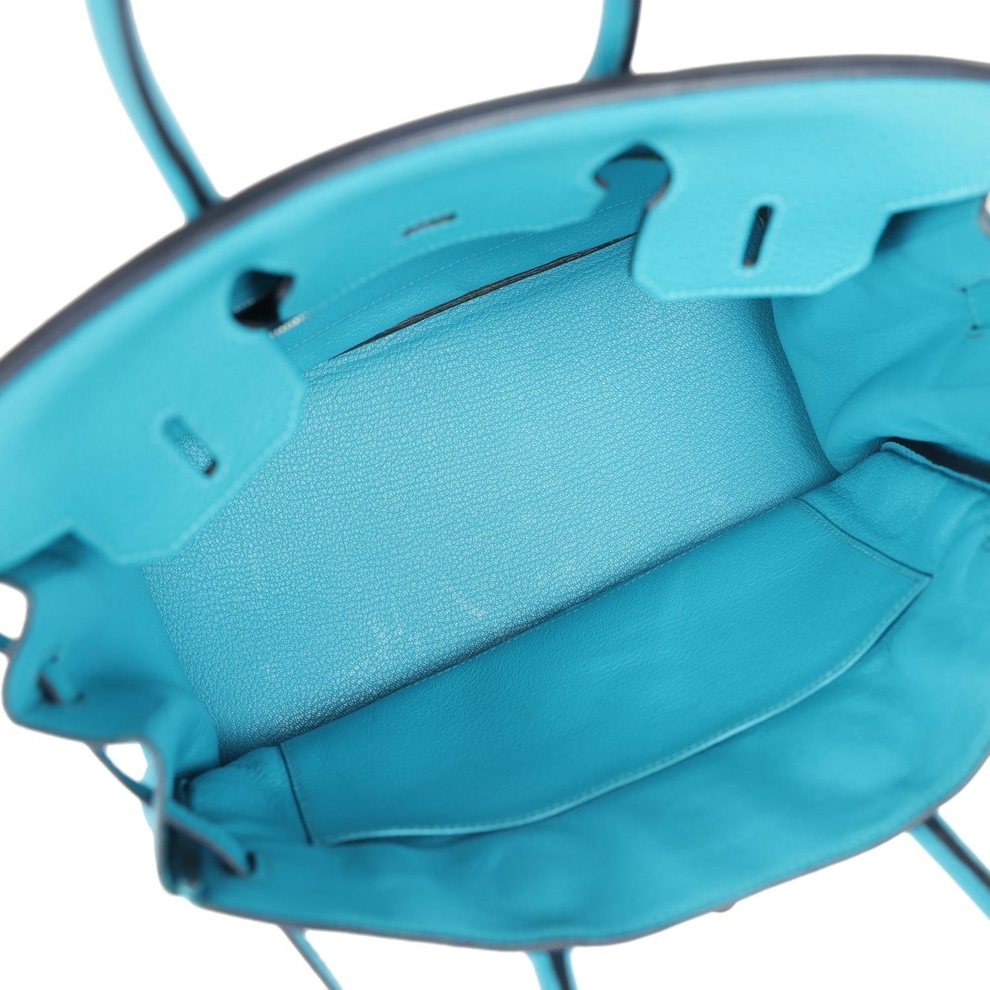 Hermes Birkin 30 Turquoise Clemence Palladium Hardware