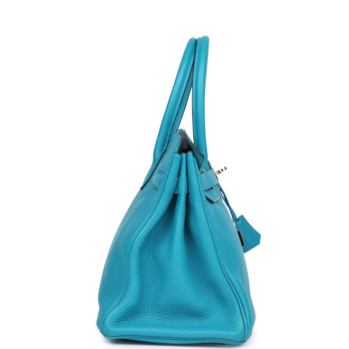 Hermes Birkin 30 Turquoise Clemence Palladium Hardware