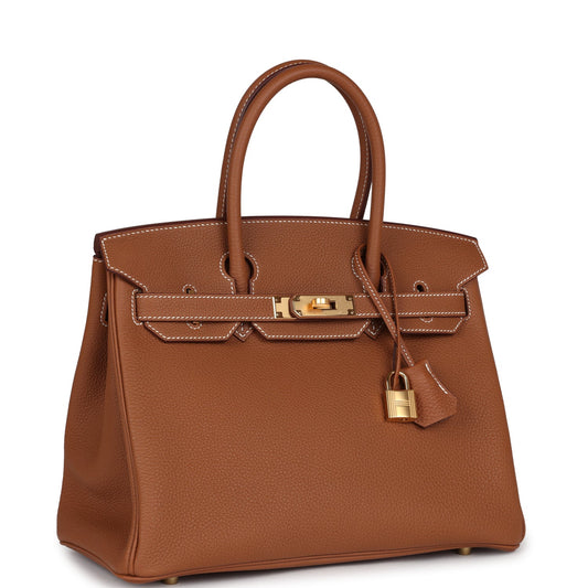 Hermes Birkin 30 Gold Togo Gold Hardware