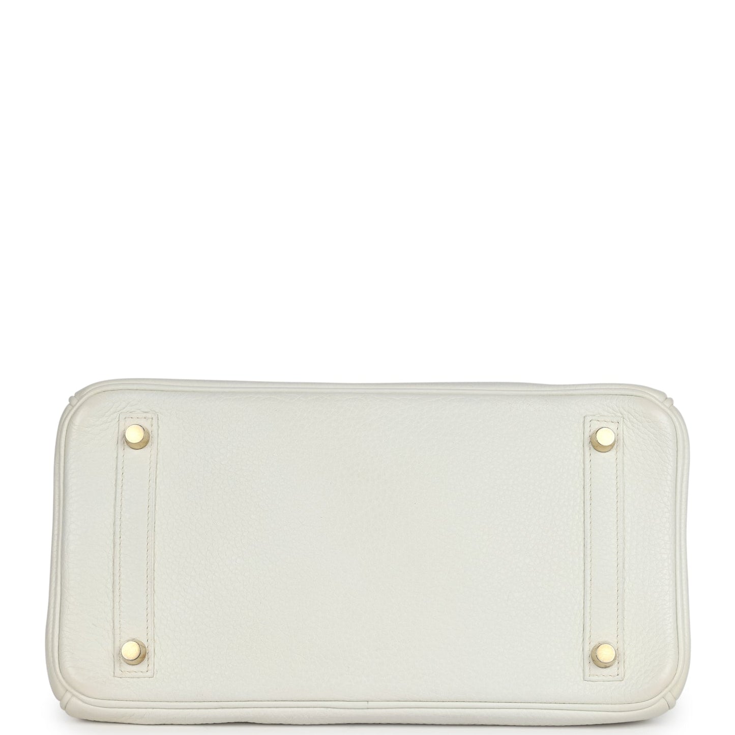 Hermes Birkin 30 White Clemence Gold Hardware