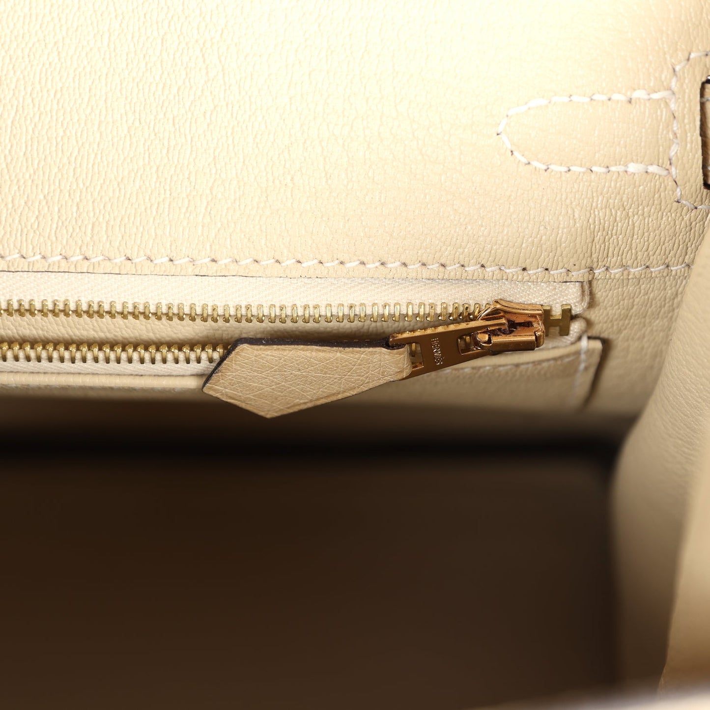 Hermes Birkin 25 Trench Ostrich Gold Hardware