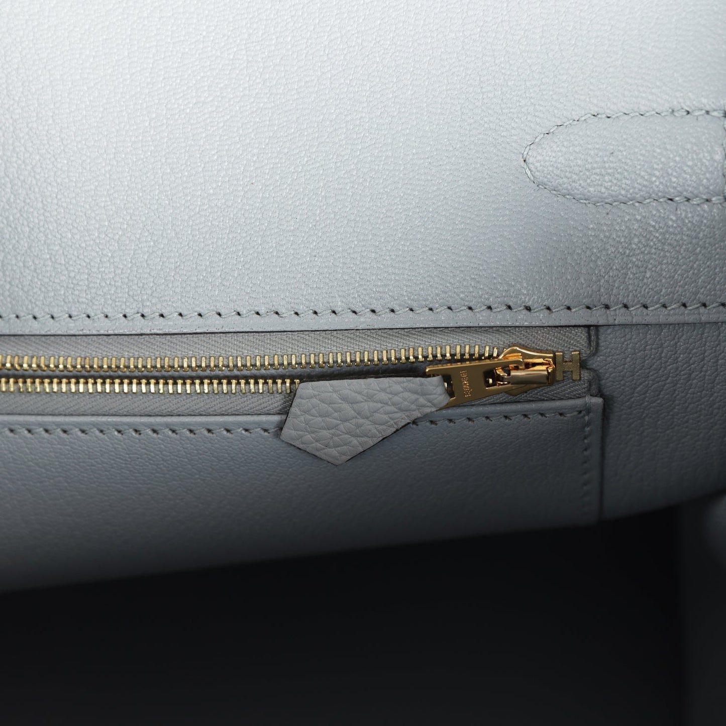 Hermes Birkin 35 Bleu Glacier Togo Gold Hardware