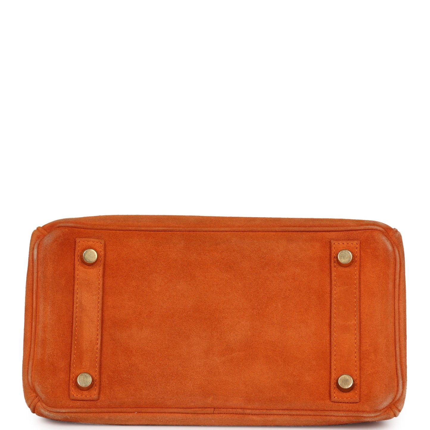 Vintage Hermes Birkin 25 Orange Doblis Gold Hardware