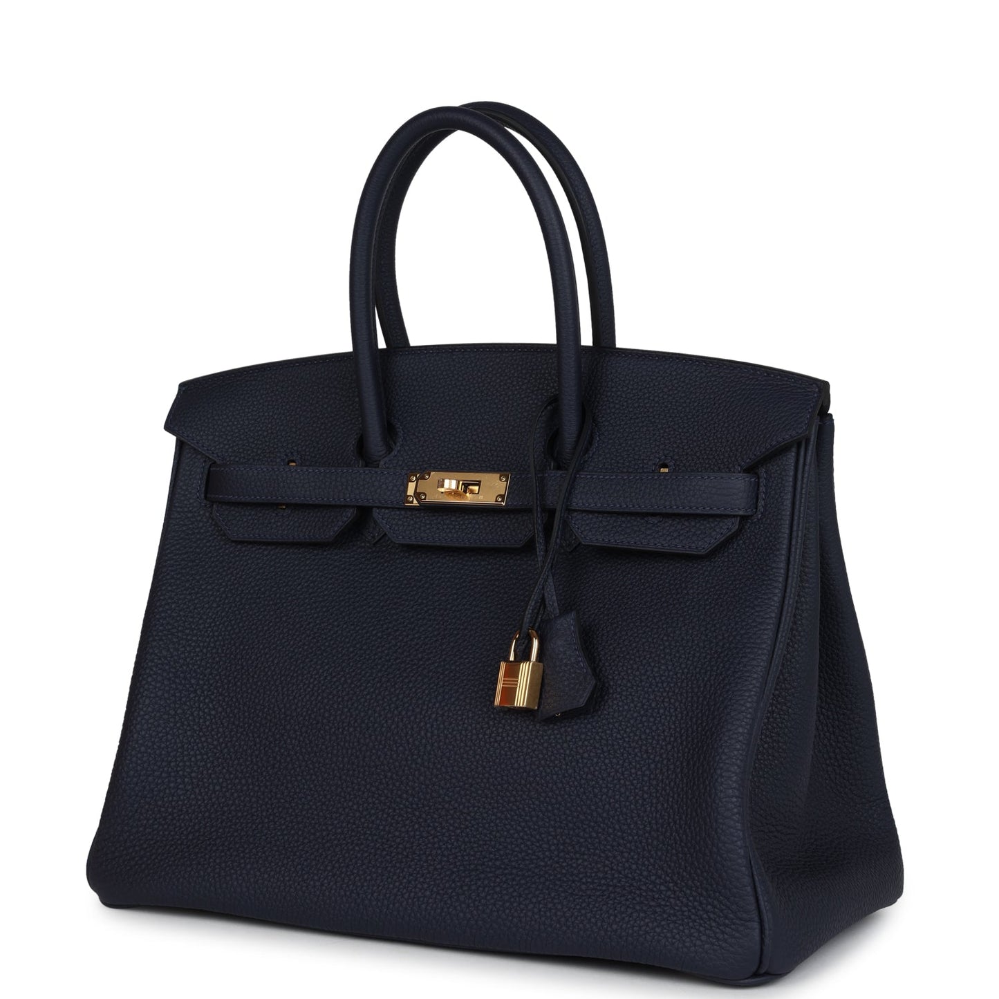 Hermes Birkin 35 Bleu Nuit Togo Gold Hardware
