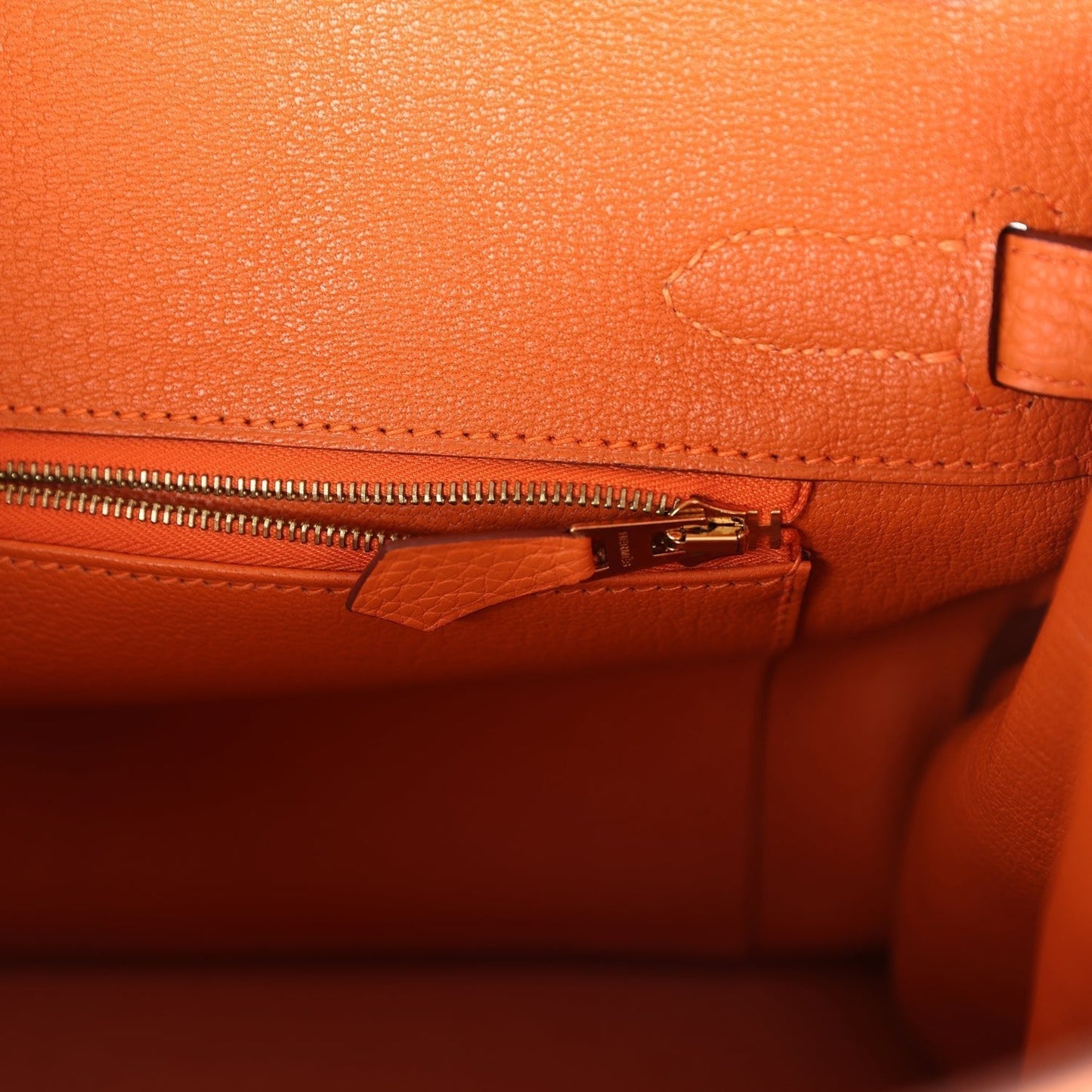 Hermes Birkin 30 Orange Togo Gold Hardware