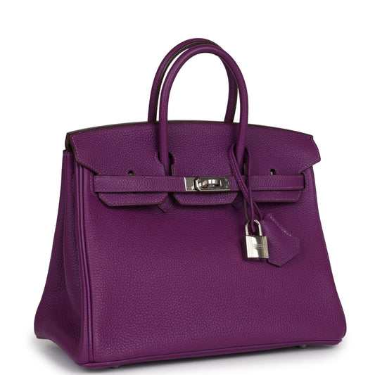 Hermes Special Order (HSS) Birkin 25 Anemone Togo Palladium Hardware