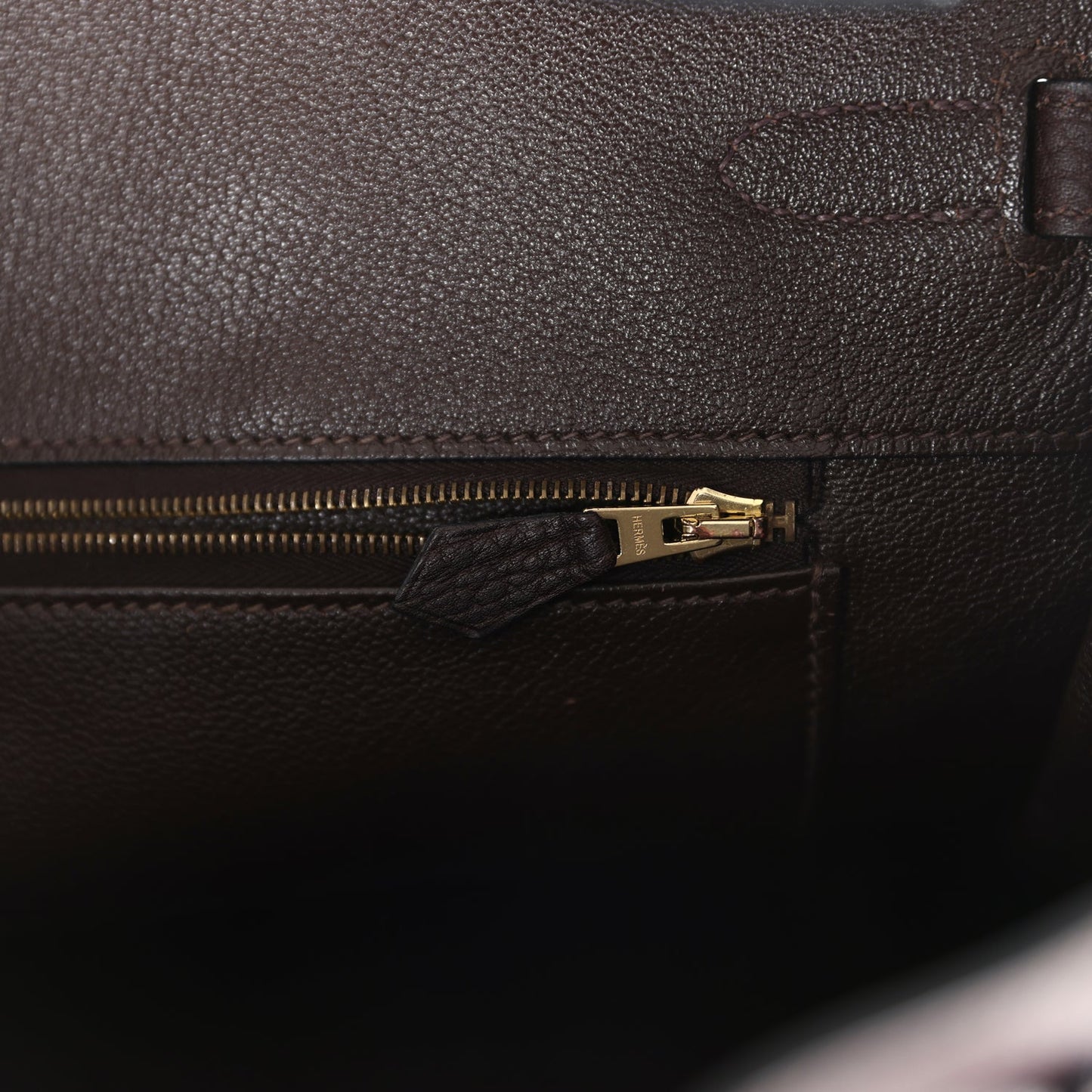 Hermes Birkin 35 Chocolat Fjord Gold Hardware