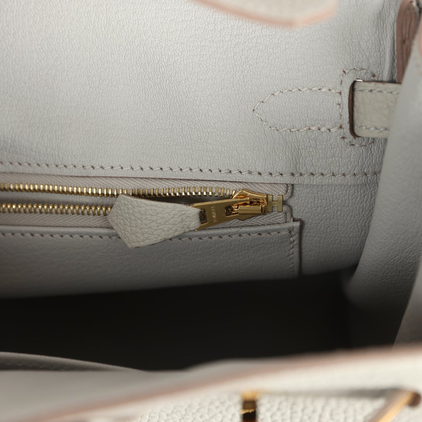 Hermes Birkin 25 Gris Perle Togo Gold Hardware