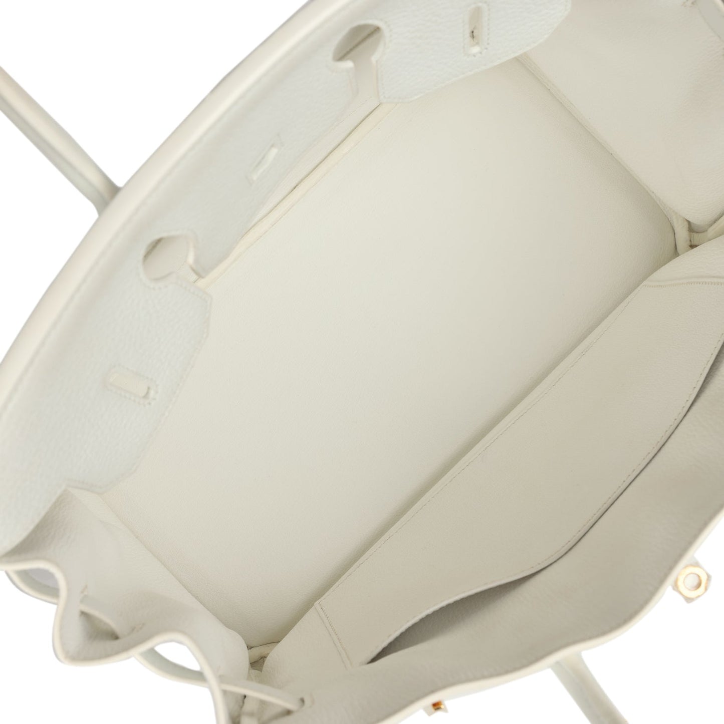 Hermes Birkin 35 White Clemence Gold Hardware