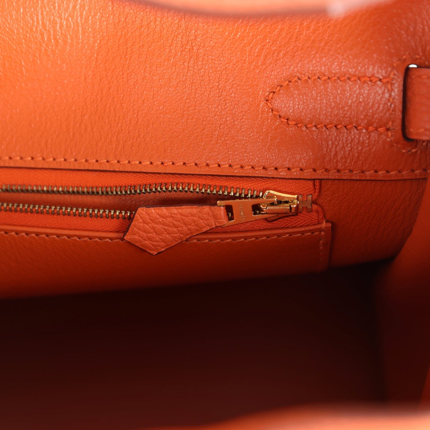 Hermes Birkin 30 Orange Togo Gold Hardware