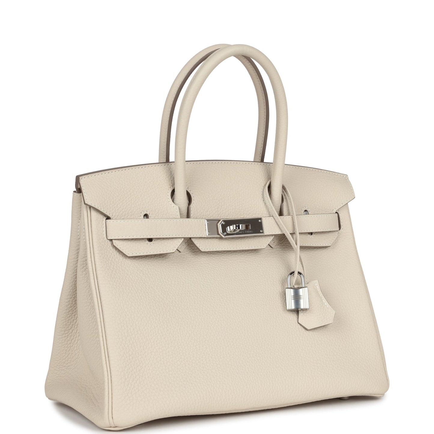 Hermes Birkin 30 Craie Togo Palladium Hardware