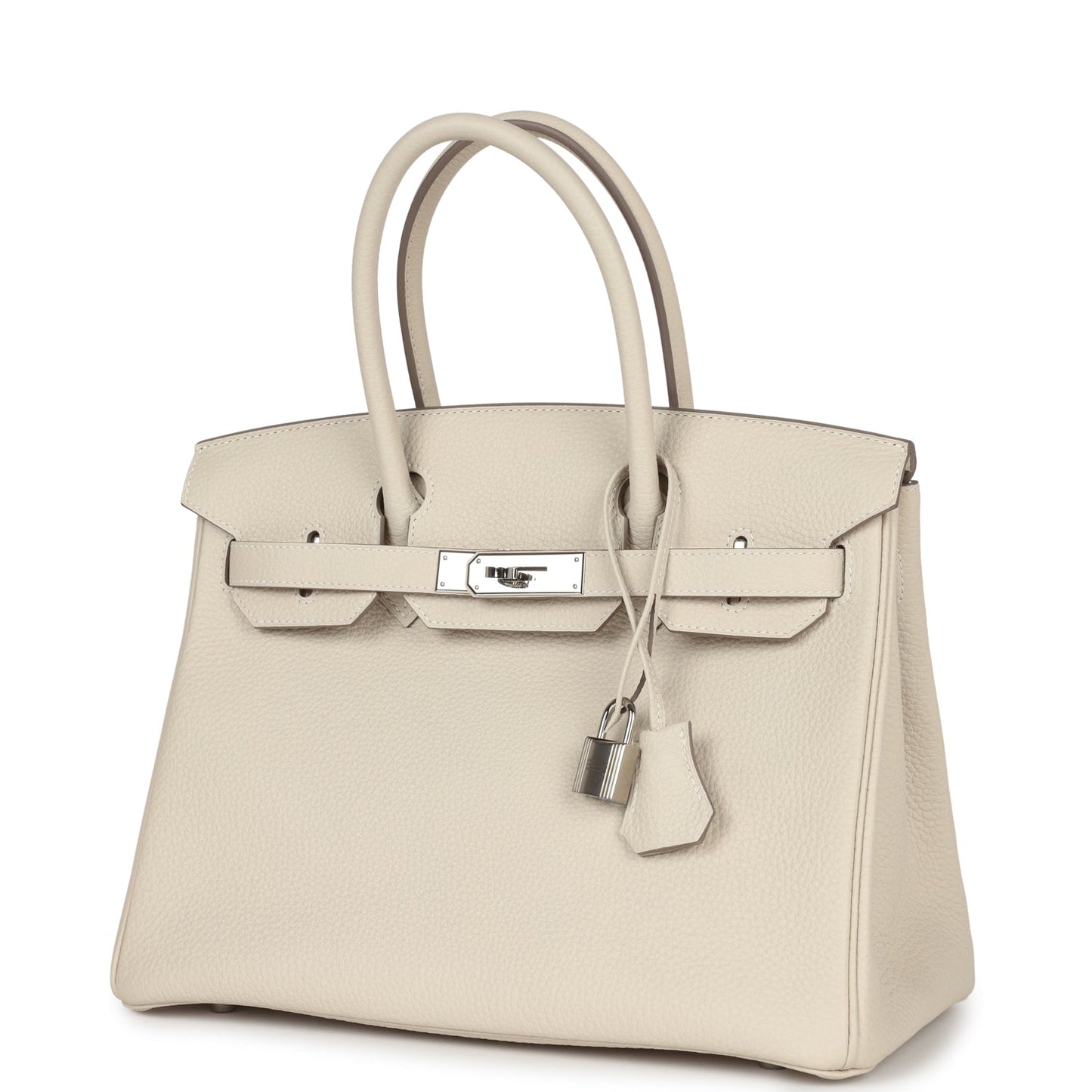 Hermes Birkin 30 Craie Togo Palladium Hardware