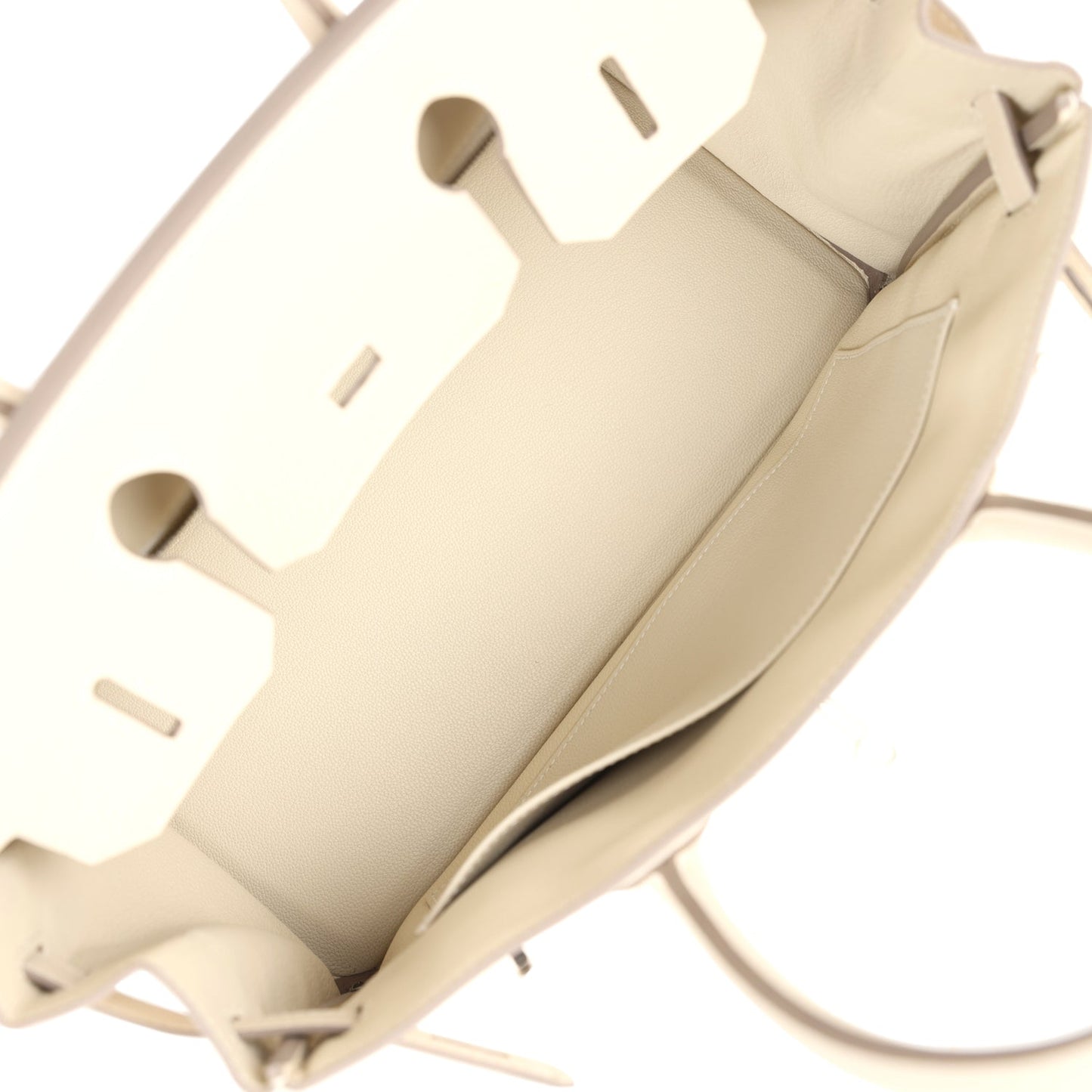 Hermes Birkin 30 Craie Togo Palladium Hardware