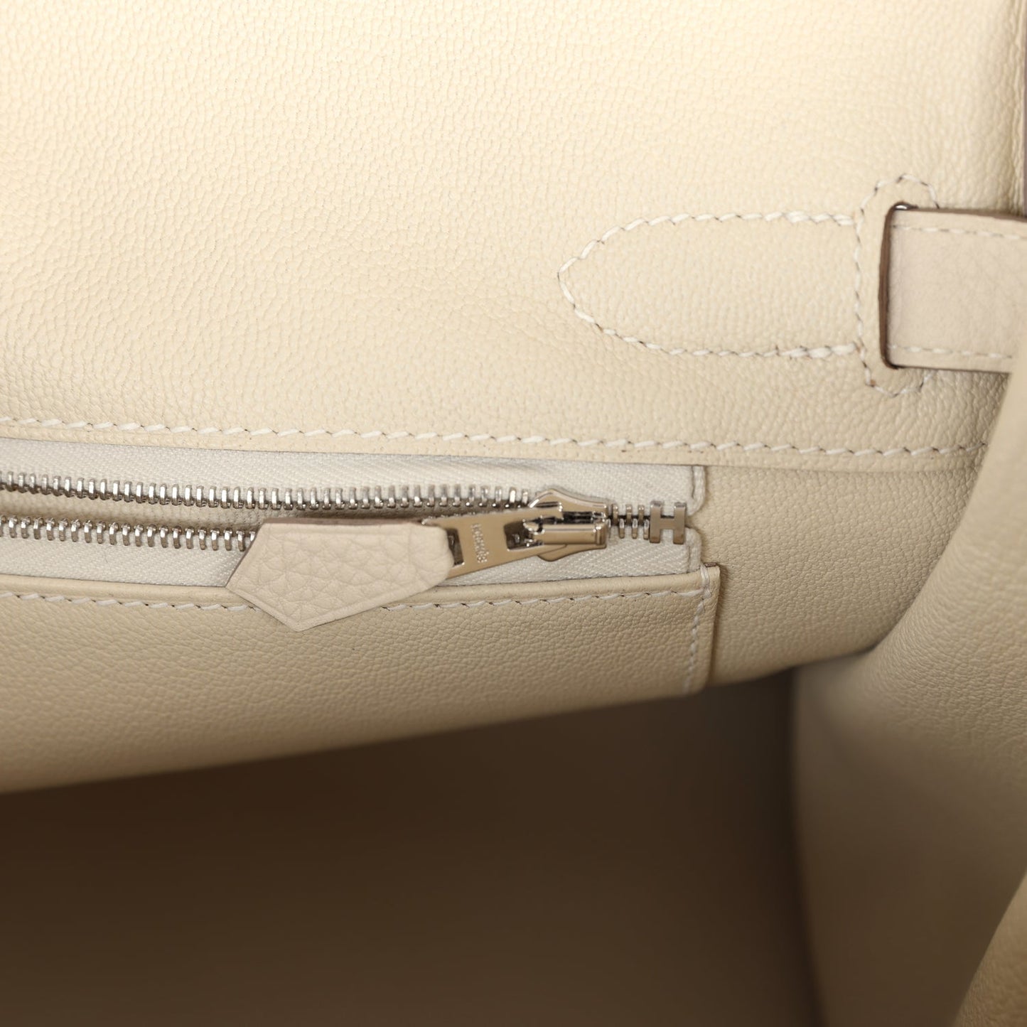 Hermes Birkin 30 Craie Togo Palladium Hardware