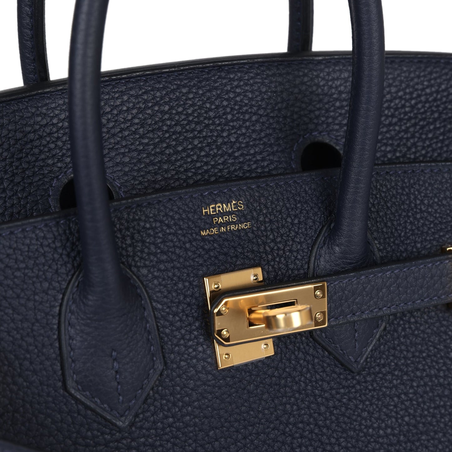Hermes Birkin 25 Bleu Nuit Togo Gold Hardware