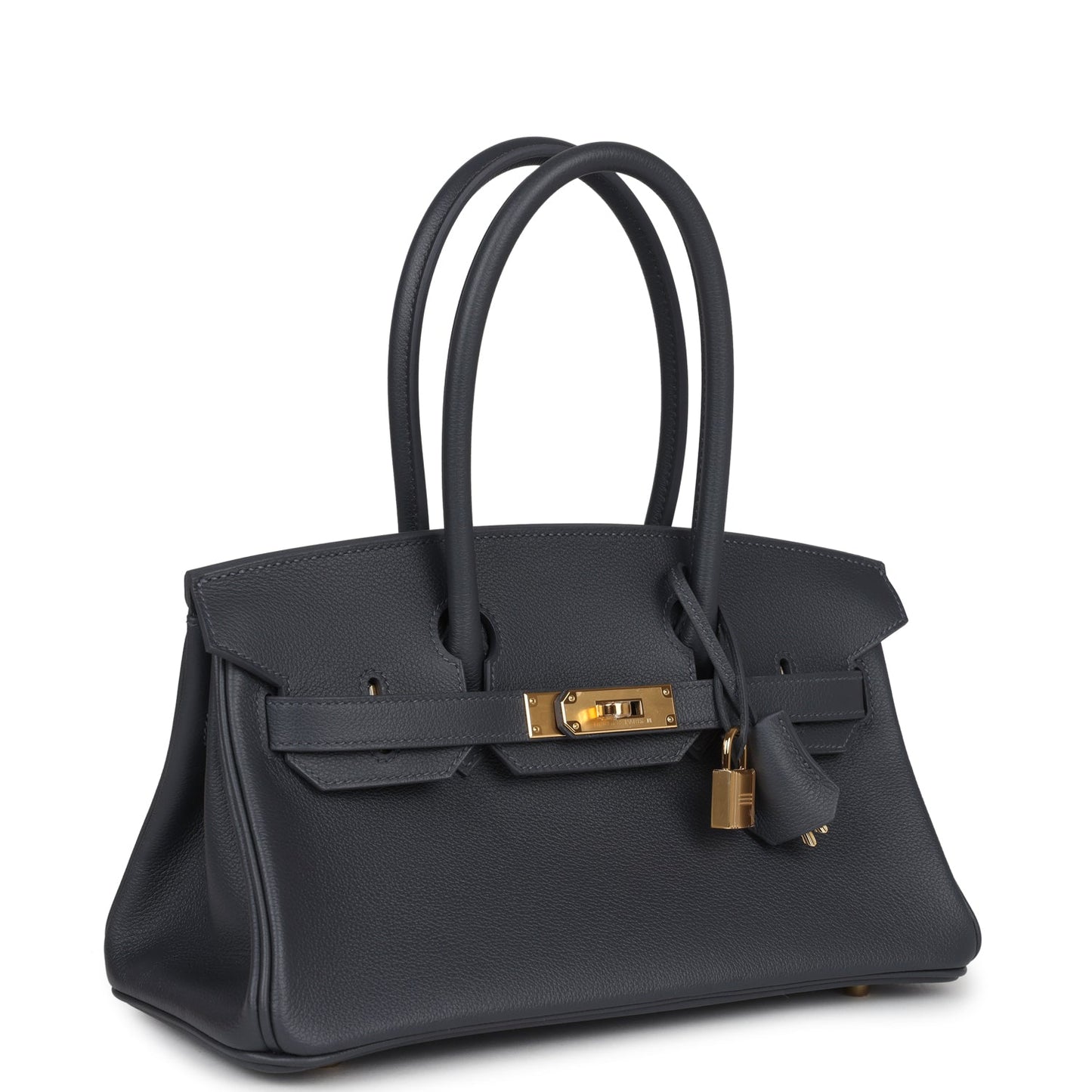 Hermes Shoulder Birkin Light 29 Ardoise Evercolor Gold Hardware